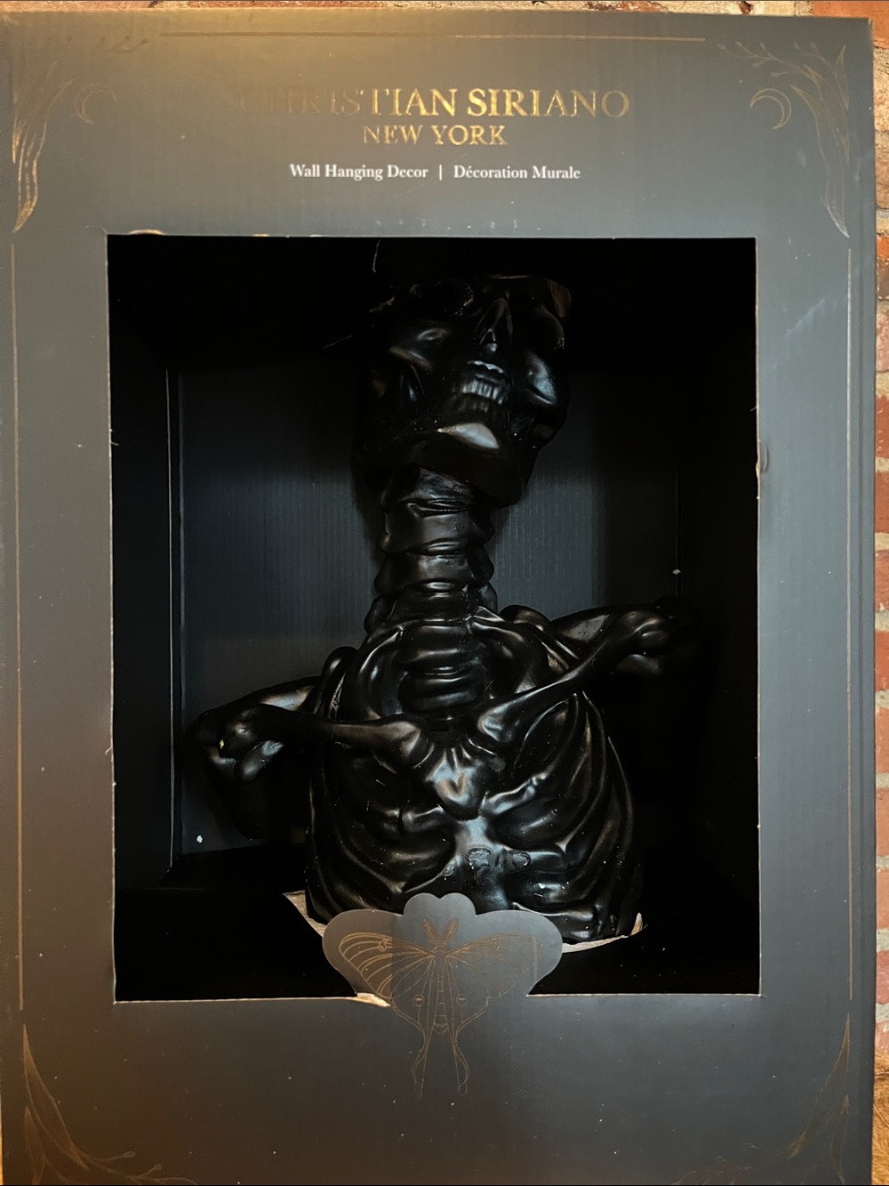 Christian Siriano Black Sculptural Torso Wall Art